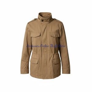 High Neck Jacket Light Khaki XS - New Women's Outerwear